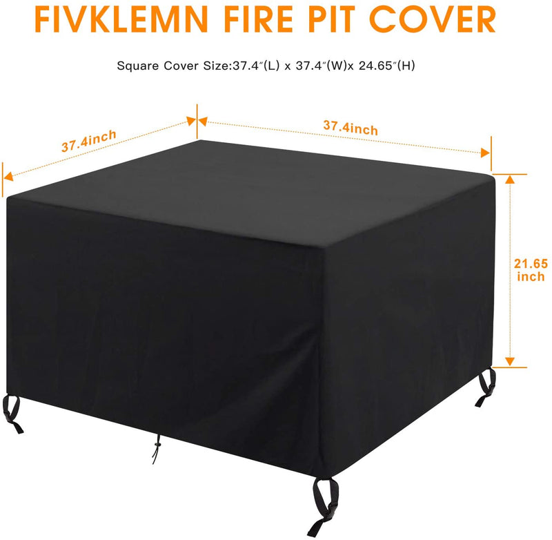 BRURKIM Round Outdoor Fire Pit Cover